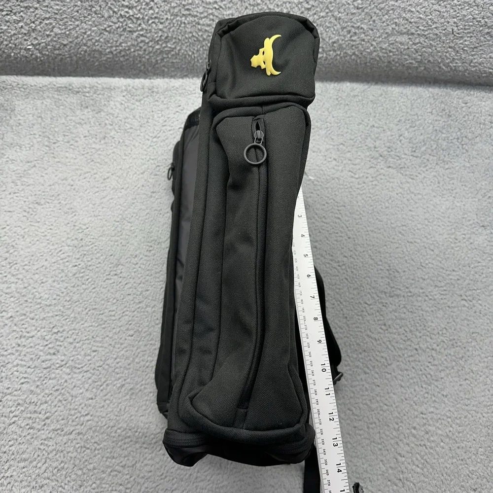 NWT Under Armour 1376459-002 UA Project Rock Duffle Backpack Black/Gold Gym Bag
